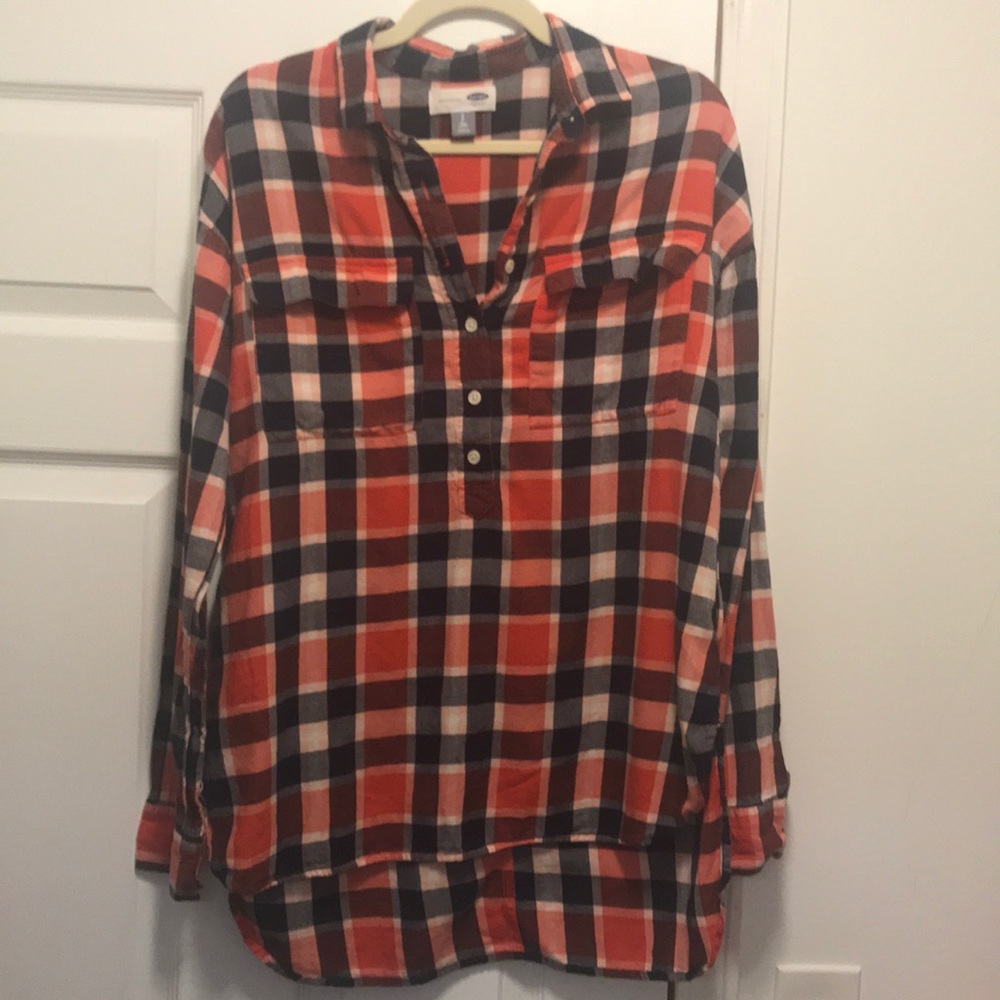 Old Navy Plaid Flannel Top